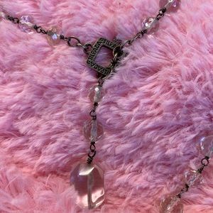 Silpada crystal long adjustable necklace